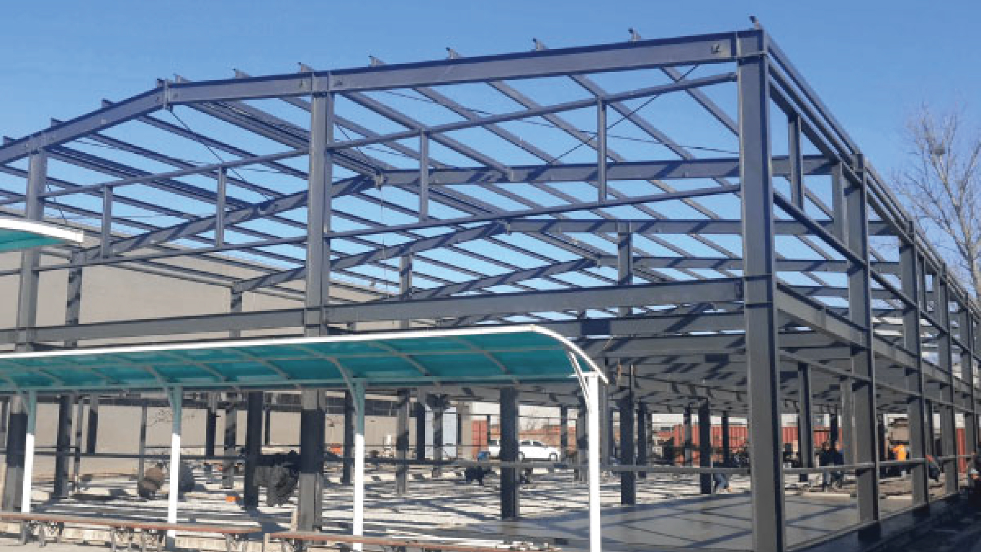 steel building construction